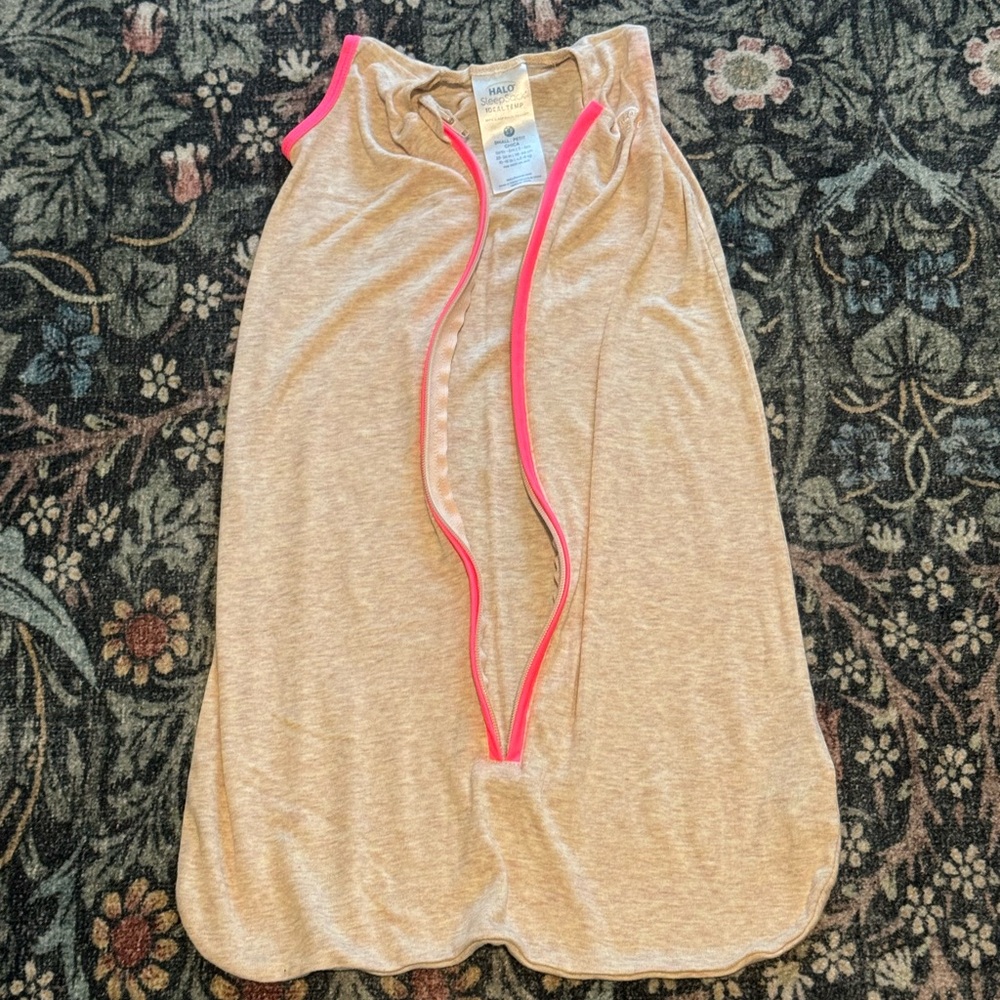 Halo SleepSack with Tan and Pink Accents